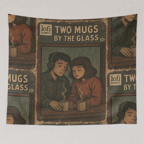 Item preview, Rainy Lofi: Two Mugs bu the glass designed and sold by bapupa.