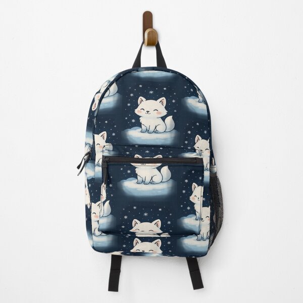 Item preview, Kawaii Arctic Fox in Snow – Cute Winter Fox Illustration designed and sold by RyoSaeba90.
