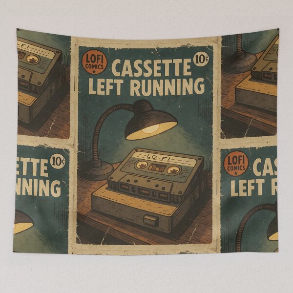 Item preview, Retro Lofi: Cassette left running designed and sold by bapupa.