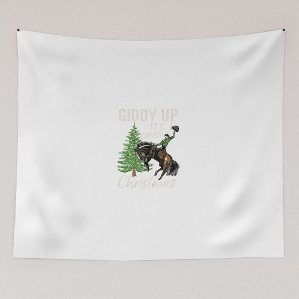 Item preview, Giddy Up, It’s Christmas – Cowboy Holiday Classic T-Shirt designed and sold by inkfluenceart.