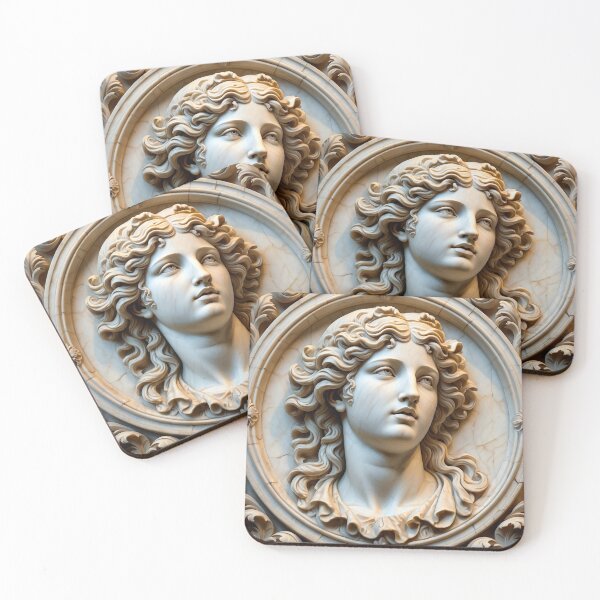 Item preview, ​"Classical Profile in Marble" designed and sold by ChicandCheer.