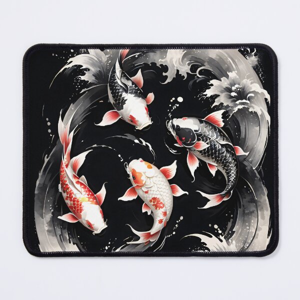 Item preview, The beauty of koi reflected in dark gentle water. designed and sold by MissYouONLY.