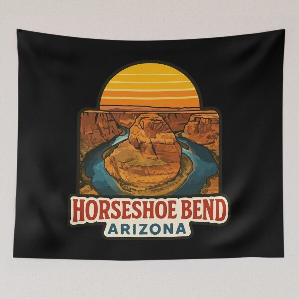 Item preview, Horseshoe Bend Arizona Retro designed and sold by TomFrontierArt.