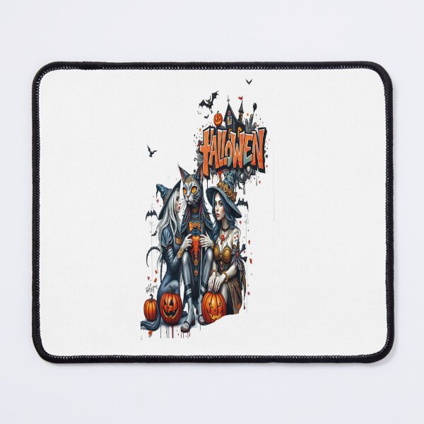 Item preview, halloween cat horror art graffiti Professional design designed and sold by atomsama.