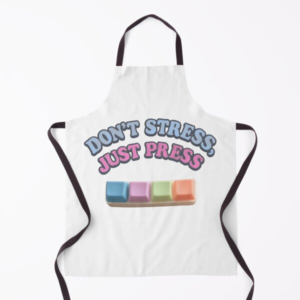 Item preview, Don’t Stress, Just Press – Pastel Fidget-Inspired Positive Design designed and sold by Sandy's Cheeky Studio.