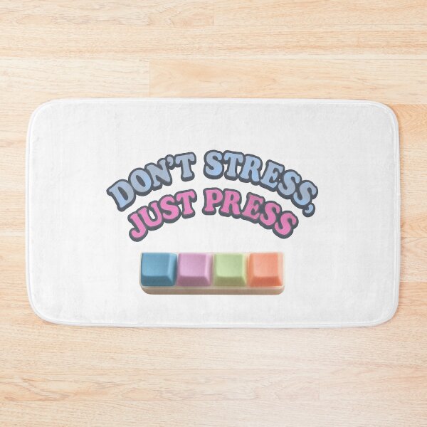Item preview, Don’t Stress, Just Press – Pastel Fidget-Inspired Positive Design designed and sold by The Sandy Design Store.