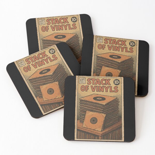 Item preview, Retro Lofi: Stack of vinyls designed and sold by bapupa.