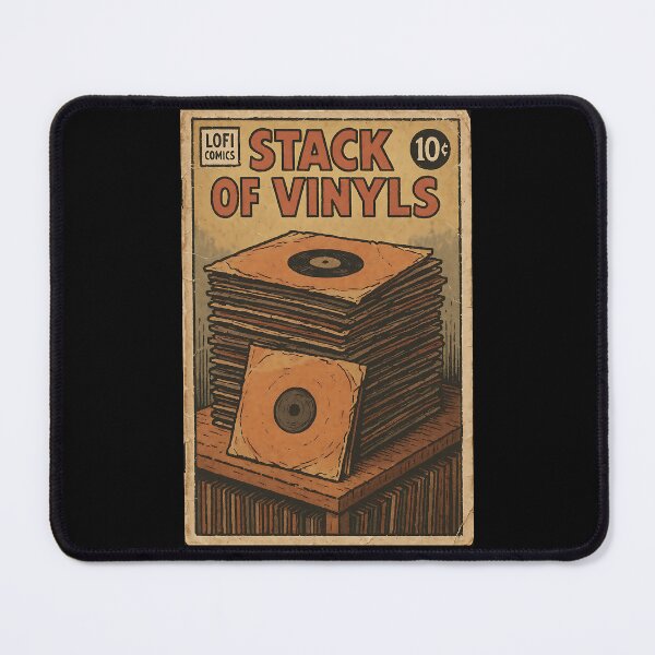 Item preview, Retro Lofi: Stack of vinyls designed and sold by bapupa.