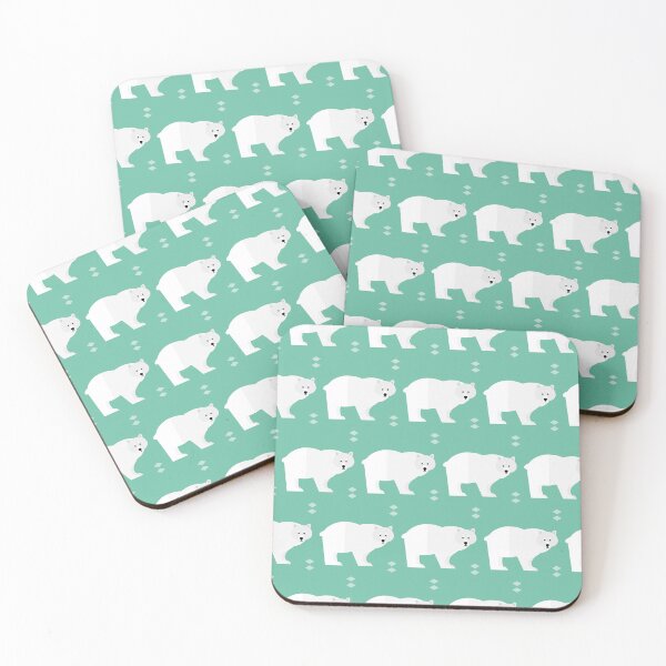 Item preview, Polar bears on blue designed and sold by reneesillus.