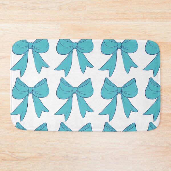 Item preview, Bright Teal Turquoise Blue Bow Illustration Sticker designed and sold by TheRosyCanvas.