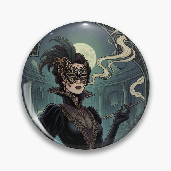 Item preview, Midnight Masquerade Mistress Gothic Halloween Art. designed and sold by Spark2Seduction.