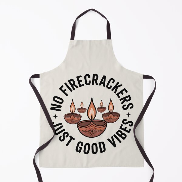 Item preview, No Firecrackers Just Good Vibes – Eco-Friendly Diwali Design designed and sold by Jollys-ArtShop.