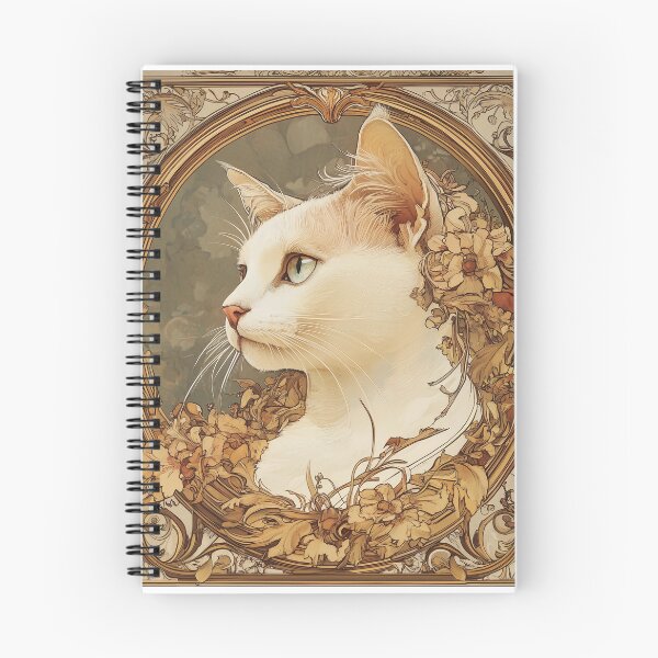 Item preview, Cats of Art Nuvo | Siamese cat_02 designed and sold by TailTalesJP.