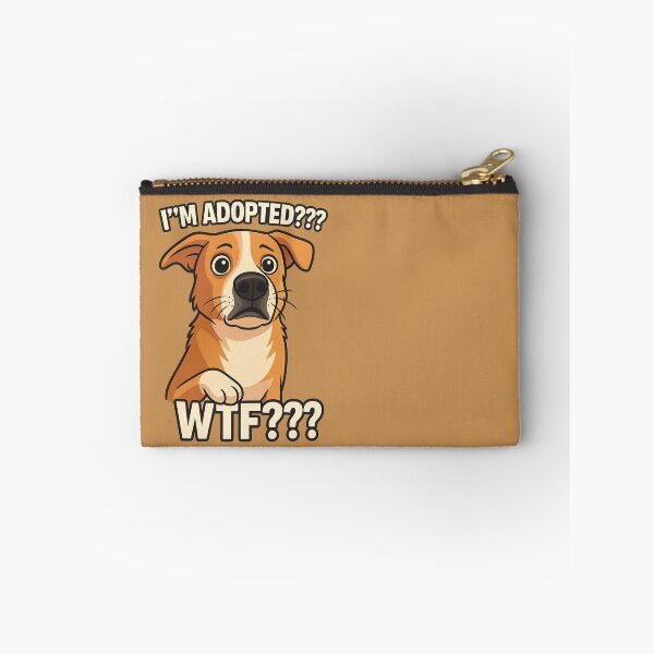 Item preview, I’m Adopted??? – Shocked Dog Meme designed and sold by HelpHaha.