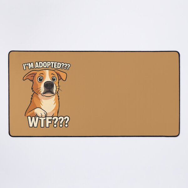 Item preview, I’m Adopted??? – Shocked Dog Meme designed and sold by HelpHaha.