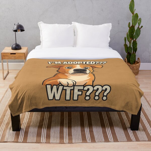 Artikelvorschau, I’m Adopted??? – Shocked Dog Meme entworfen und verkauft von HelpHaha.