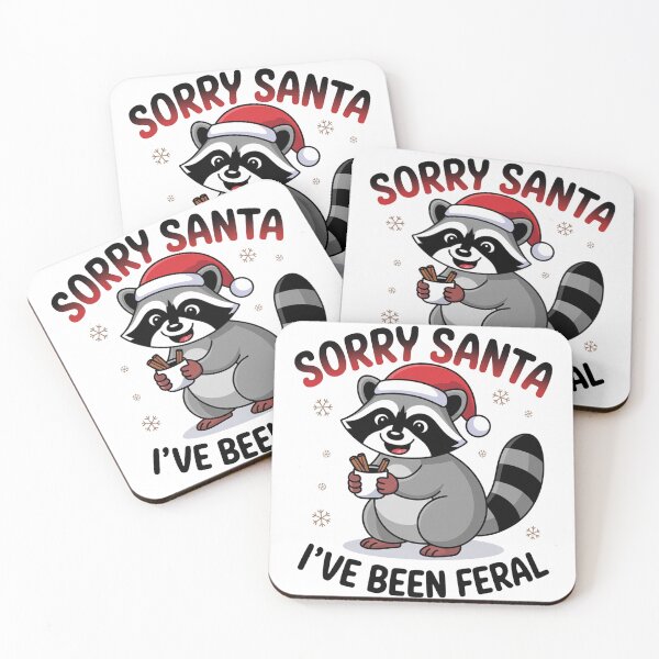 Item preview, Sorry Santa, cute christmas racoon designed and sold by Artis-t-fun.