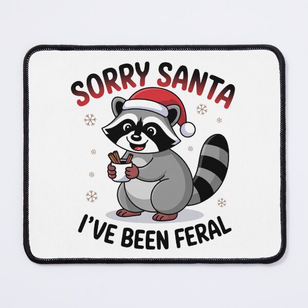 Item preview, Sorry Santa, cute christmas racoon designed and sold by Artis-t-fun.