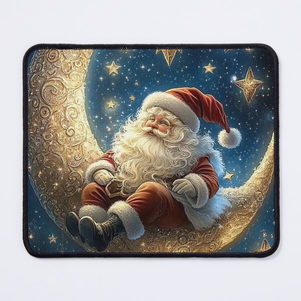 Item preview, Santa on the Moon – Christmas Night Dream designed and sold by AmetistLight.