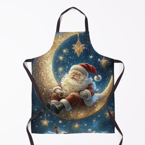 Item preview, Santa on the Moon – Christmas Night Dream designed and sold by AmetistLight.