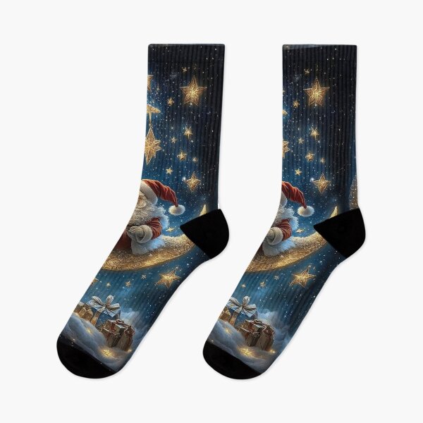Item preview, Santa on the Moon – Christmas Night Dream designed and sold by AmetistLight.