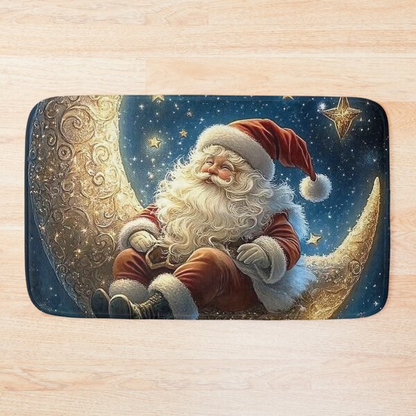 Item preview, Santa on the Moon – Christmas Night Dream designed and sold by AmetistLight.