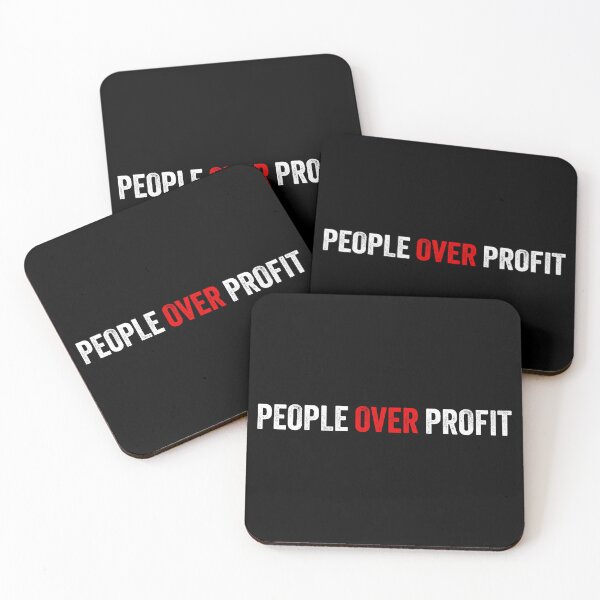 Item preview, People Over Profit - Social Justice designed and sold by PixVib.