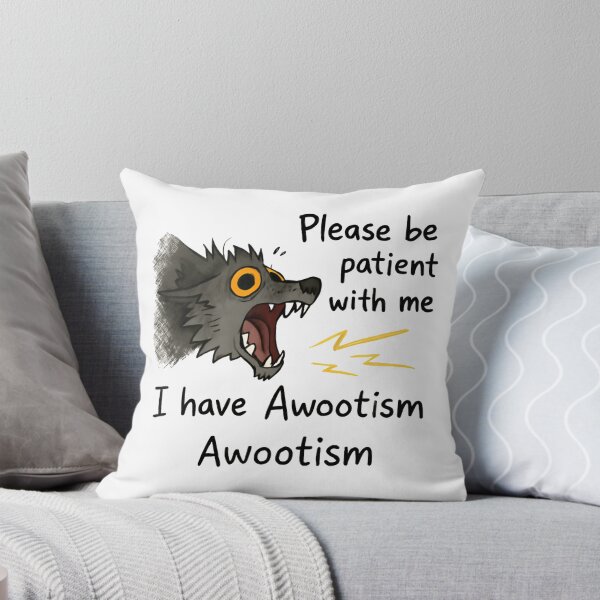 Item preview, Please Be Patient with Me I Have Autism Funny Furry Wolf Midnight Calm Howl designed and sold by SkeletonsDanger.