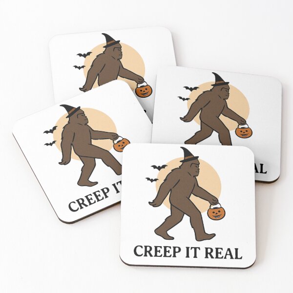 Item preview, Funny Bigfoot Halloween Art with Candy Bucket designed and sold by RuweisVibes.