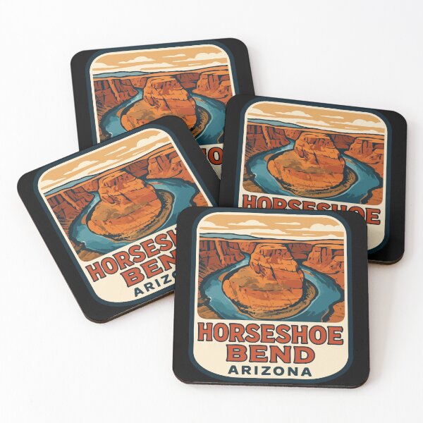 Item preview, Horseshoe Bend Arizona Retro Travel designed and sold by TomFrontierArt.