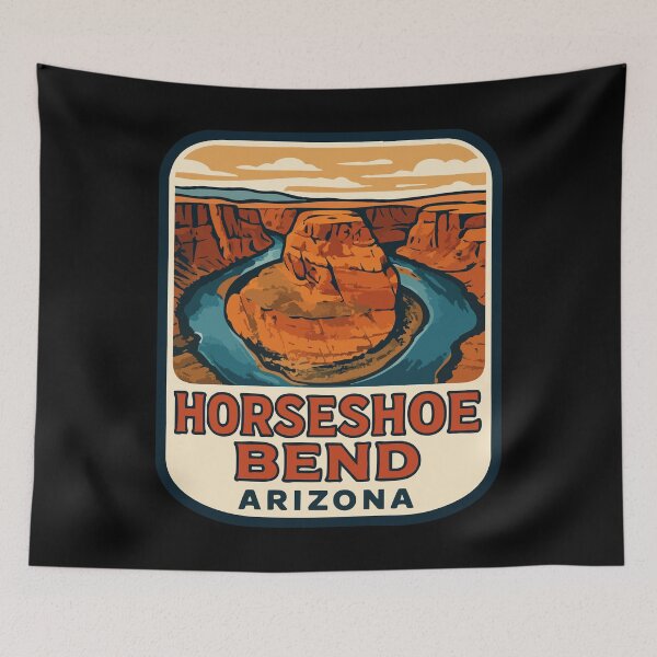 Item preview, Horseshoe Bend Arizona Retro Travel designed and sold by TomFrontierArt.