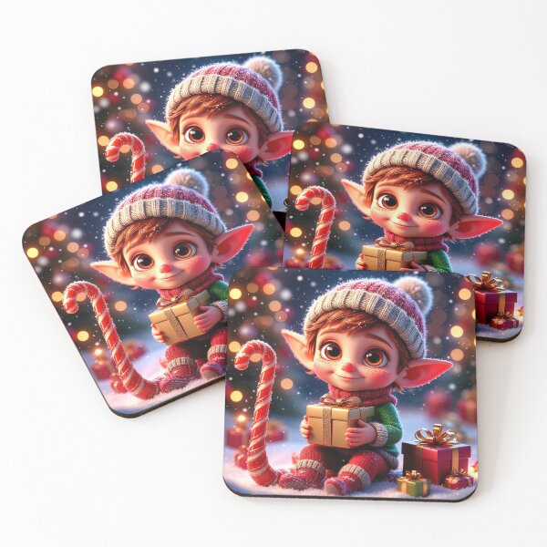 Item preview, Christmas Elf with Gifts – Cute Holiday Magic designed and sold by AmetistLight.