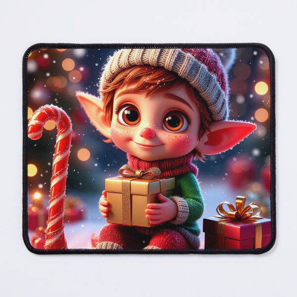 Item preview, Christmas Elf with Gifts – Cute Holiday Magic designed and sold by AmetistLight.