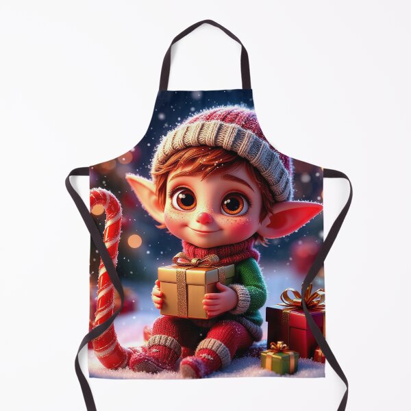 Item preview, Christmas Elf with Gifts – Cute Holiday Magic designed and sold by AmetistLight.