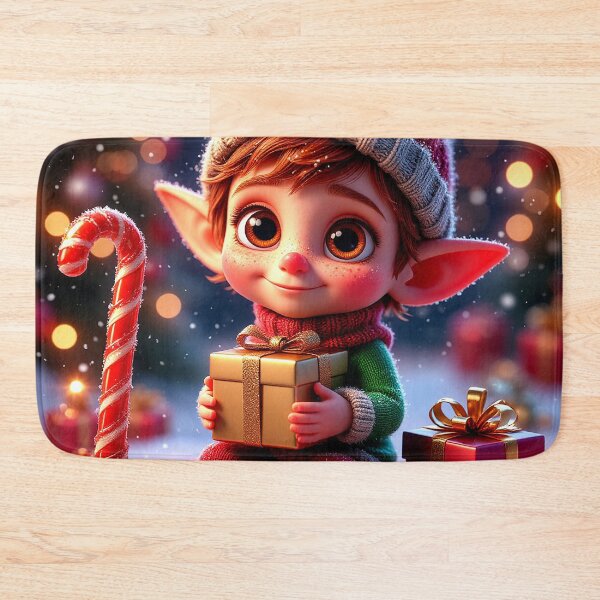 Item preview, Christmas Elf with Gifts – Cute Holiday Magic designed and sold by AmetistLight.