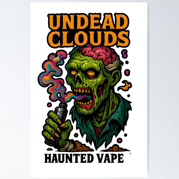 Vaping Dead Zombie Wall Art for Sale | Redbubble Vaping Dead Zombie Wall Art for Sale | Redbubble