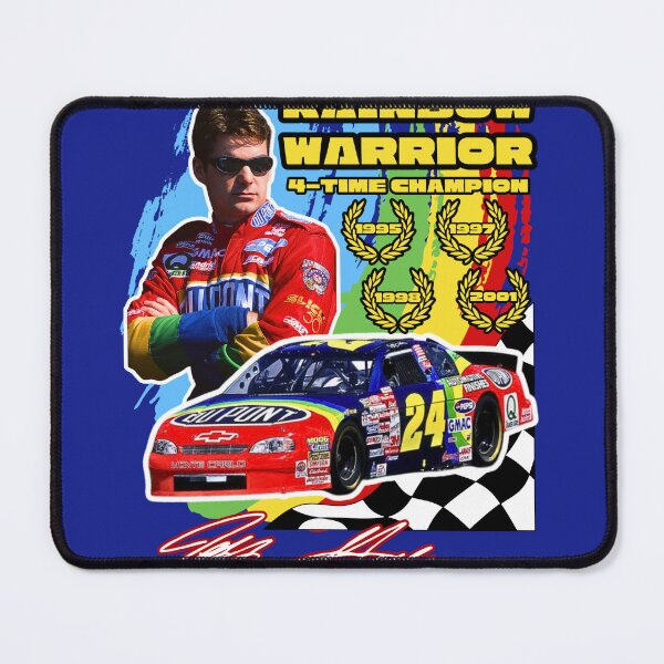 Item preview, Jeff "Rainbow Warrior" Gordon 4x Champion Retro Racing Graphic designed and sold by benbrooks009.