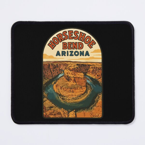 Item preview, Horseshoe Bend Arizona Retro Vintage Travel designed and sold by TomFrontierArt.