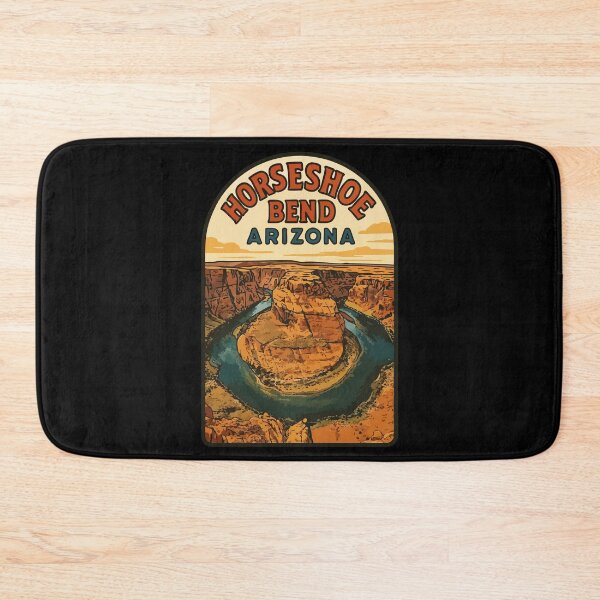 Item preview, Horseshoe Bend Arizona Retro Vintage Travel designed and sold by TomFrontierArt.