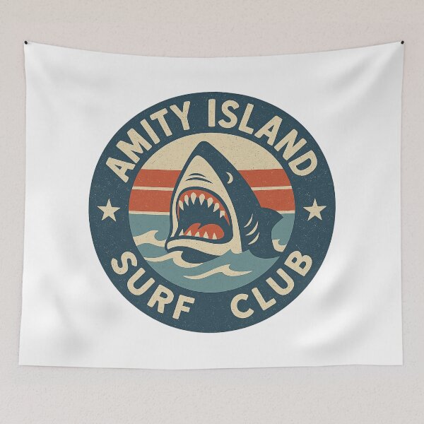 Item preview, Amity Island Surf Club designed and sold by elsotanodelcine.