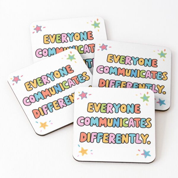 Item preview, Everyone Communicates Differently Autism Acceptance Awareness designed and sold by SkeletonsDanger.