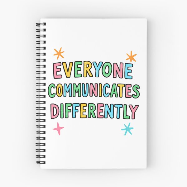 Item preview, Everyone Communicates Differently Autism Pride Inclusion designed and sold by SkeletonsDanger.