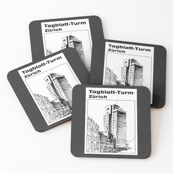 Item preview, TAGBLATT-TURM ZÜRICH / Modernist Architecture Sketch designed and sold by SKETCHYANDGRAPHIC.