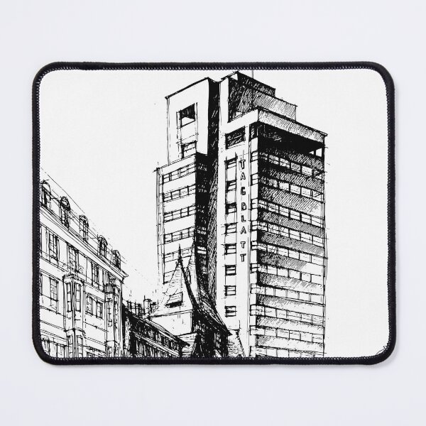 Item preview, TAGBLATT-TURM ZÜRICH / Modernist Architecture Sketch designed and sold by SKETCHYANDGRAPHIC.
