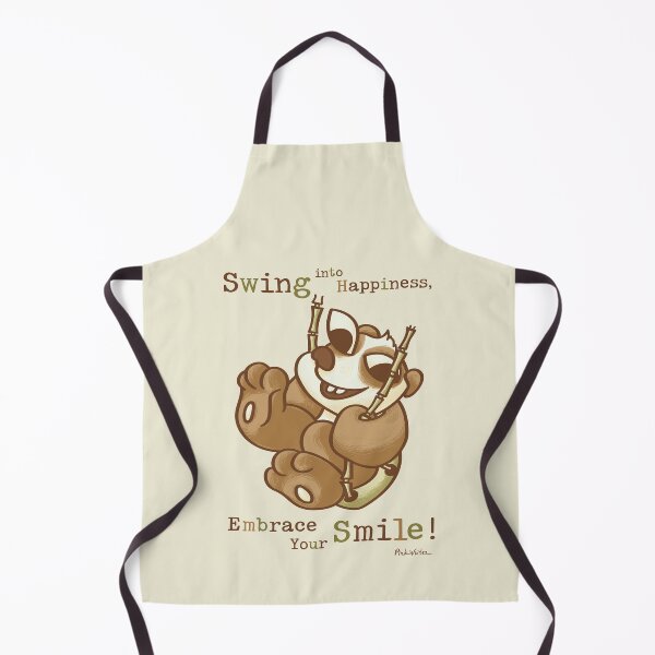 Item preview, Cute Happy Panda on Swing Delight designed and sold by Pink Writer.