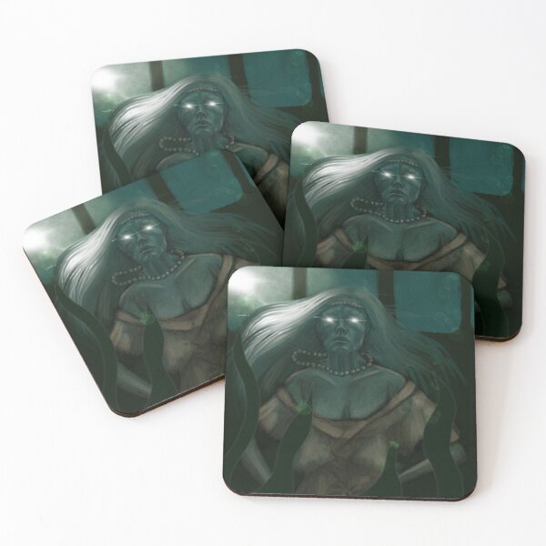 Item preview, Spooky eerie woman in a sunken ship designed and sold by SaskiaFranken.