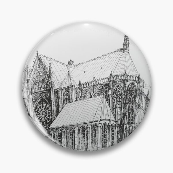 Item preview, NOTRE-DAME / Gothic Splendour Cathedral Sketch designed and sold by SKETCHYANDGRAPHIC.