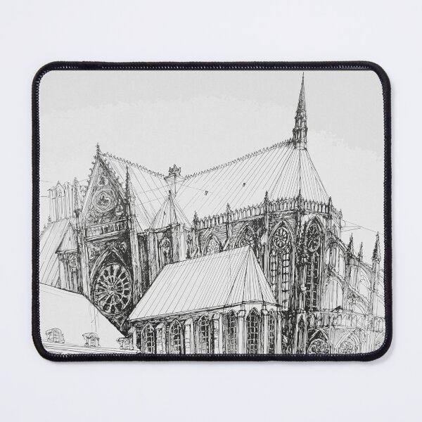 Item preview, NOTRE-DAME / Gothic Splendour Cathedral Sketch designed and sold by SKETCHYANDGRAPHIC.