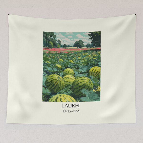 Item preview, Laurel Delaware Watermelon Field | Farm Harvest Poster designed and sold by TuncGK.