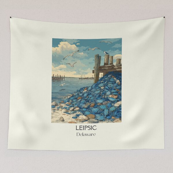 Item preview, Leipsic Delaware Crab Catch | Fishing Village Poster designed and sold by TuncGK.